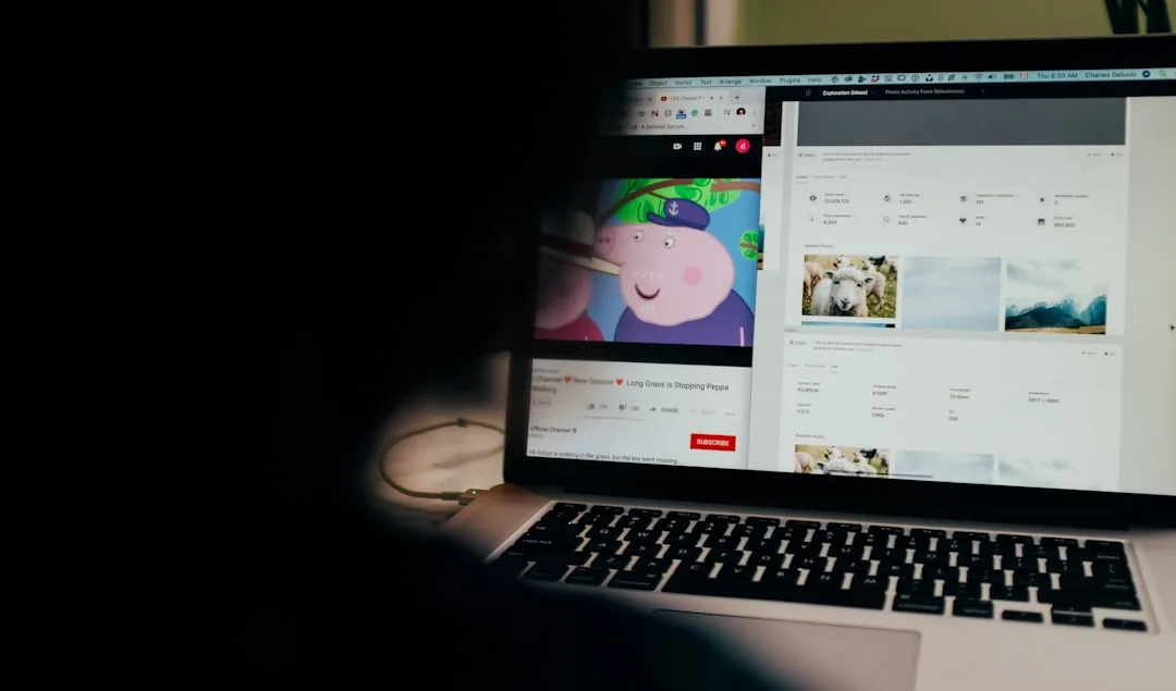 macbook pro turned on displaying facebook page