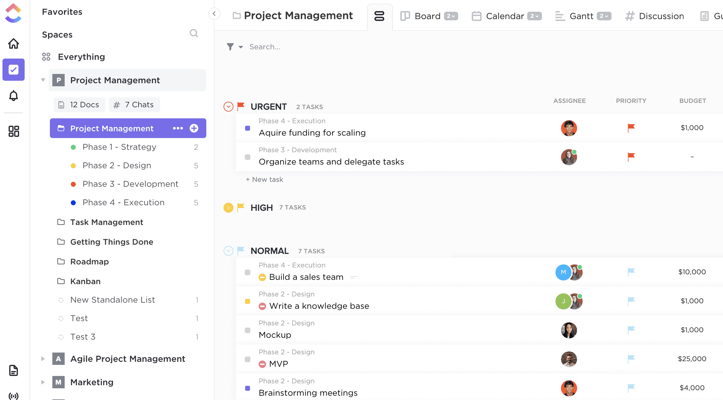 ClickUp is a highly customizable productivity tool designed to streamline project management