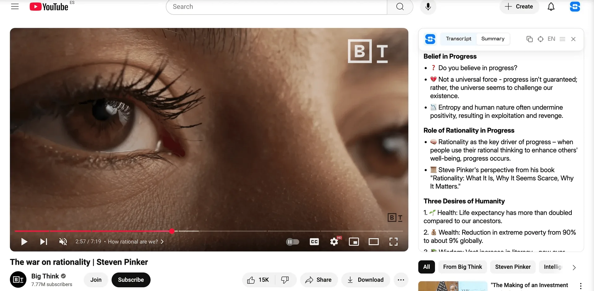 youtube summarizer extension