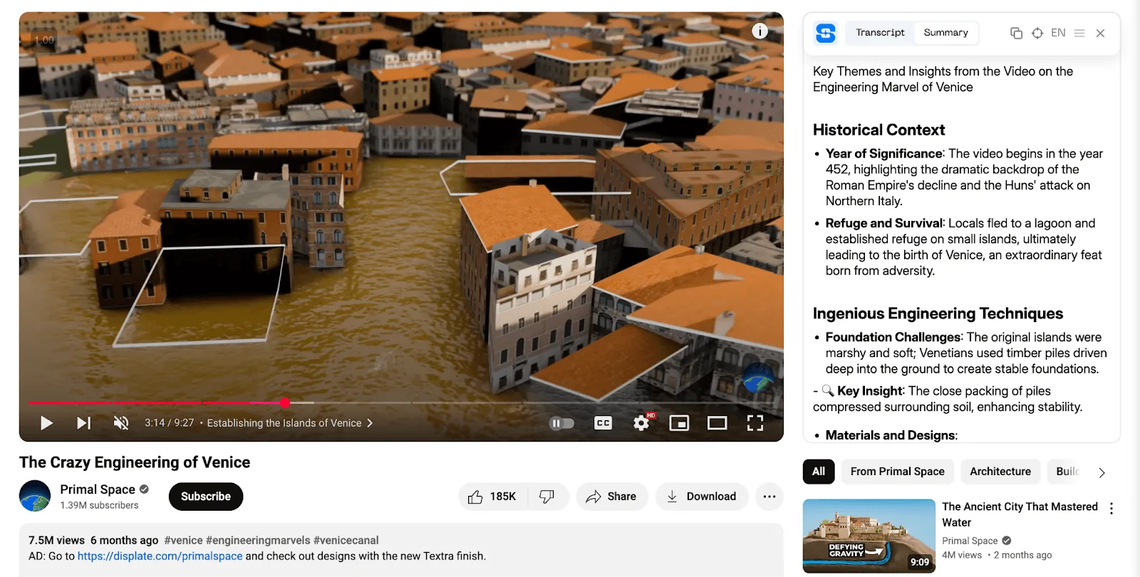Scripsy is a YouTube summary extension for Chrome
