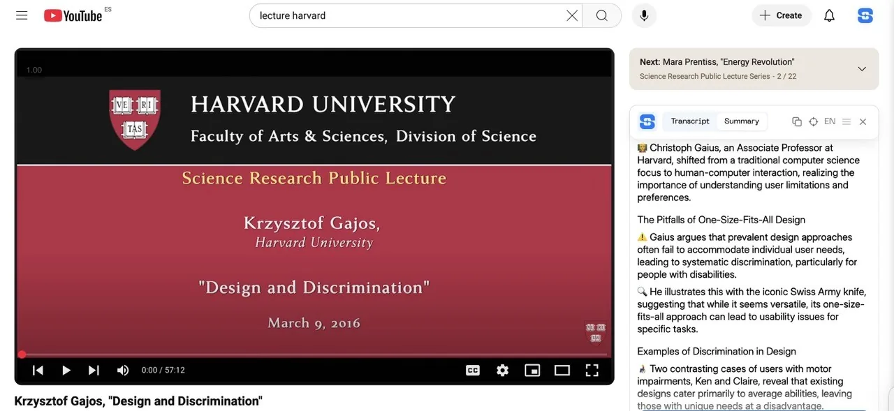 best student chrome extension youtube summarizer for studying lecture with ai